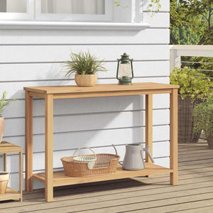 Τραπέζι κονσόλας Καφέ 110 x 40 x 75 cm Στερεό Ξύλο Τίκ