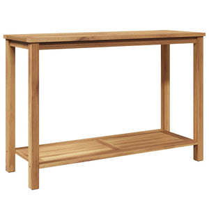 Τραπέζι κονσόλας Καφέ 110 x 40 x 75 cm Στερεό Ξύλο Τίκ