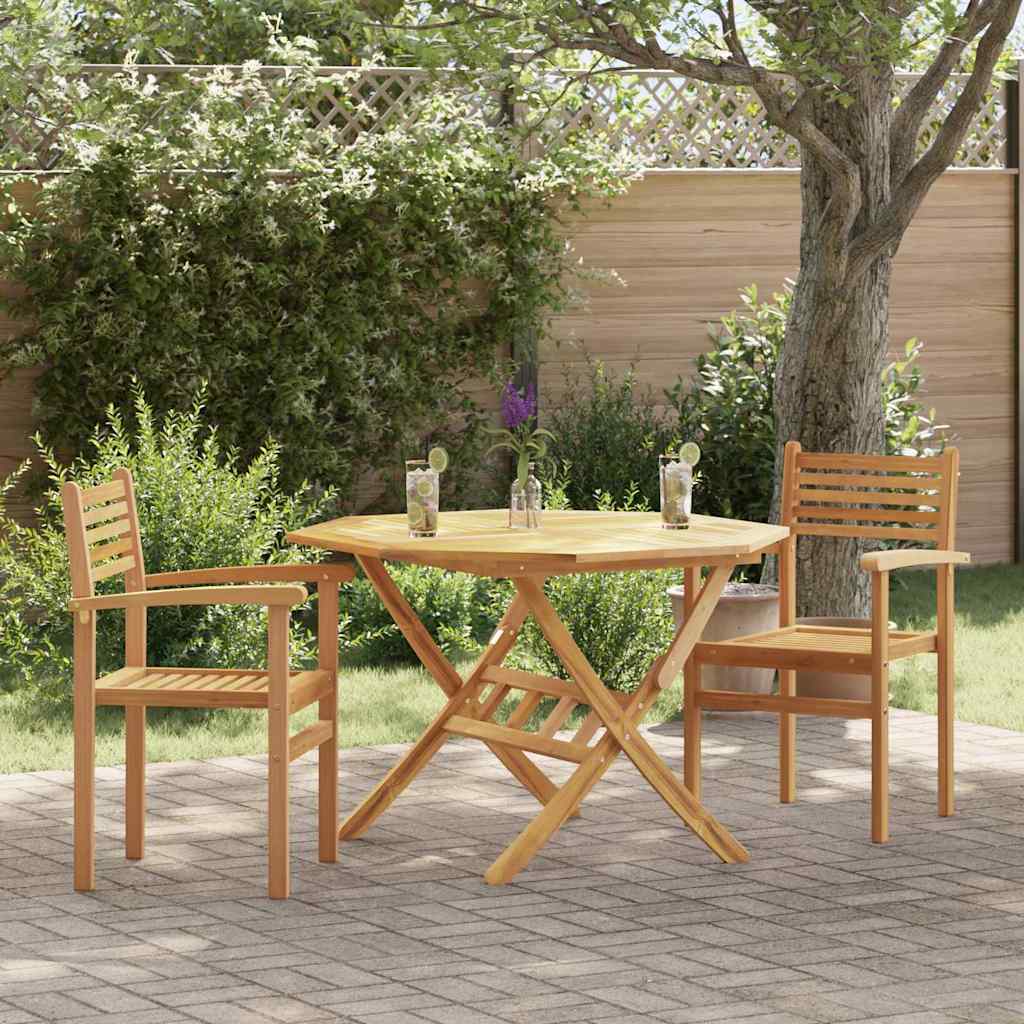 Καρέκλα 2 pcs Καφέ 56 x 55 x 90.5 εκ Στερεό Ξύλο Τίκ - Pakobazaar