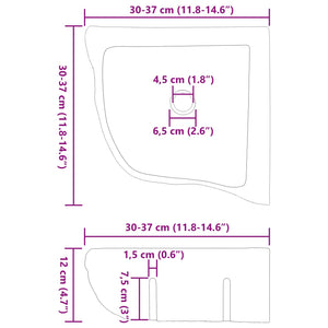 Λεκάνη Γκρι (30-37) x (30-37) x 12 εκ. Πέτρα Ποταμού - Pakobazaar