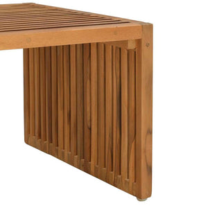 Πλευρικό Τραπέζι Κήπου Καφέ 90 x 50 x 36 cm Στερεό Ξύλο Τίκ - Pakobazaar