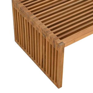 Πλευρικό Τραπέζι Κήπου Καφέ 90 x 50 x 36 cm Στερεό Ξύλο Τίκ - Pakobazaar