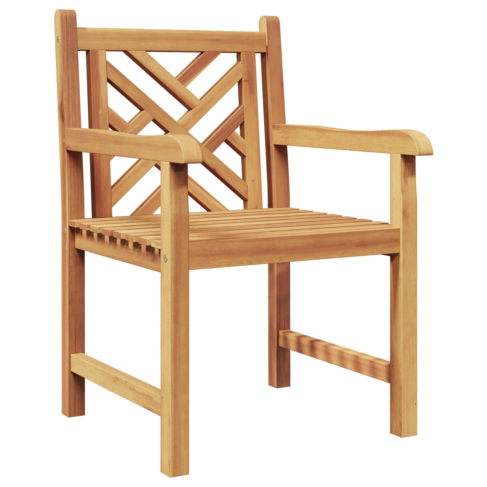 Καρέκλα 2 pcs Καφέ 60 x 58 x 90 εκ Στερεό Ξύλο Τίκ - Pakobazaar