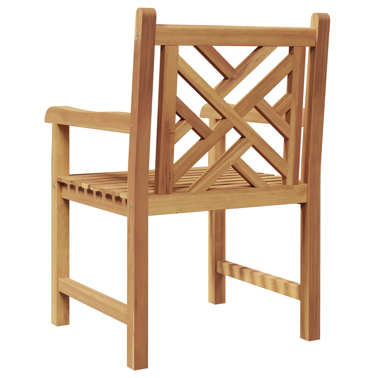 Καρέκλα 2 pcs Καφέ 60 x 58 x 90 εκ Στερεό Ξύλο Τίκ - Pakobazaar
