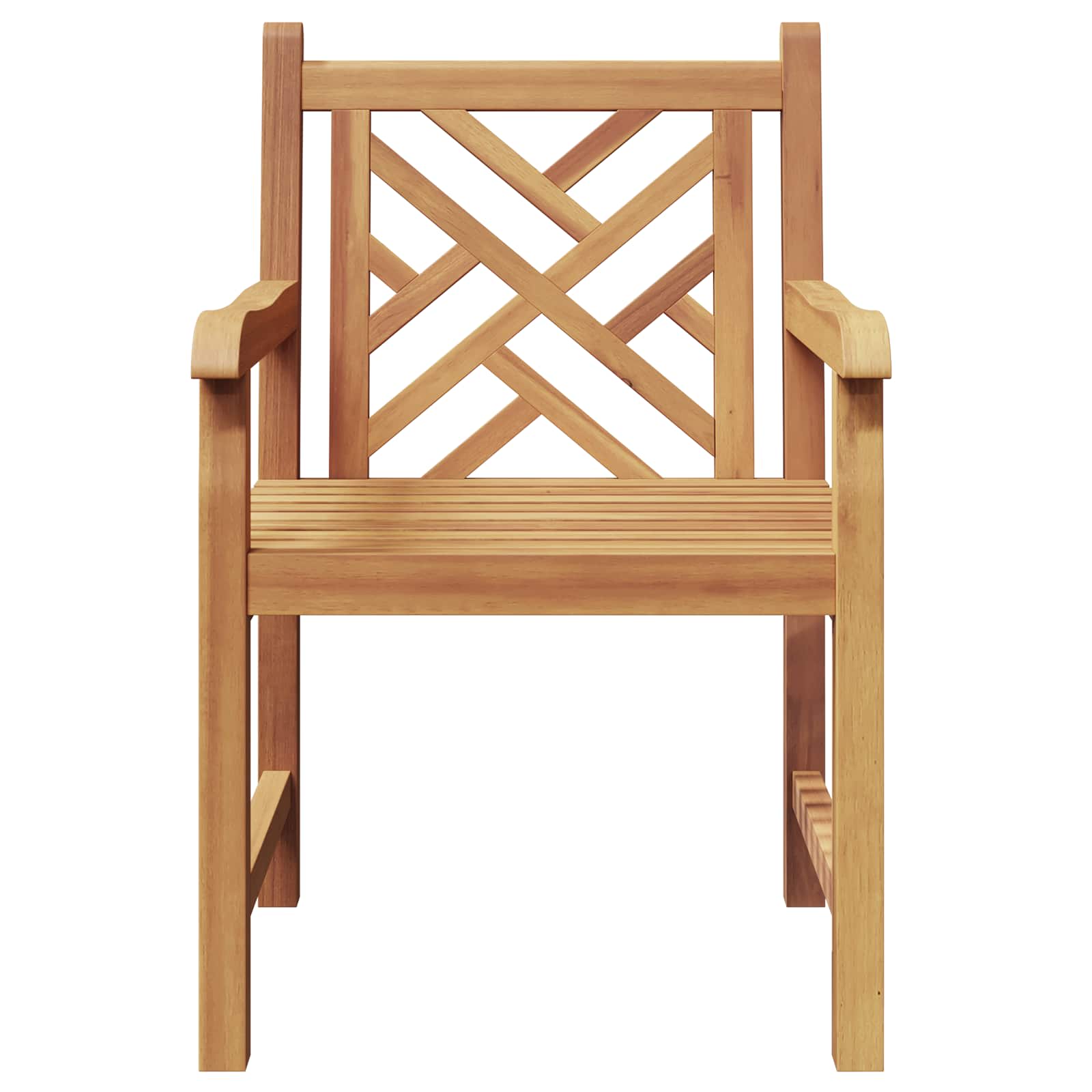 Καρέκλα 2 pcs Καφέ 60 x 58 x 90 εκ Στερεό Ξύλο Τίκ - Pakobazaar