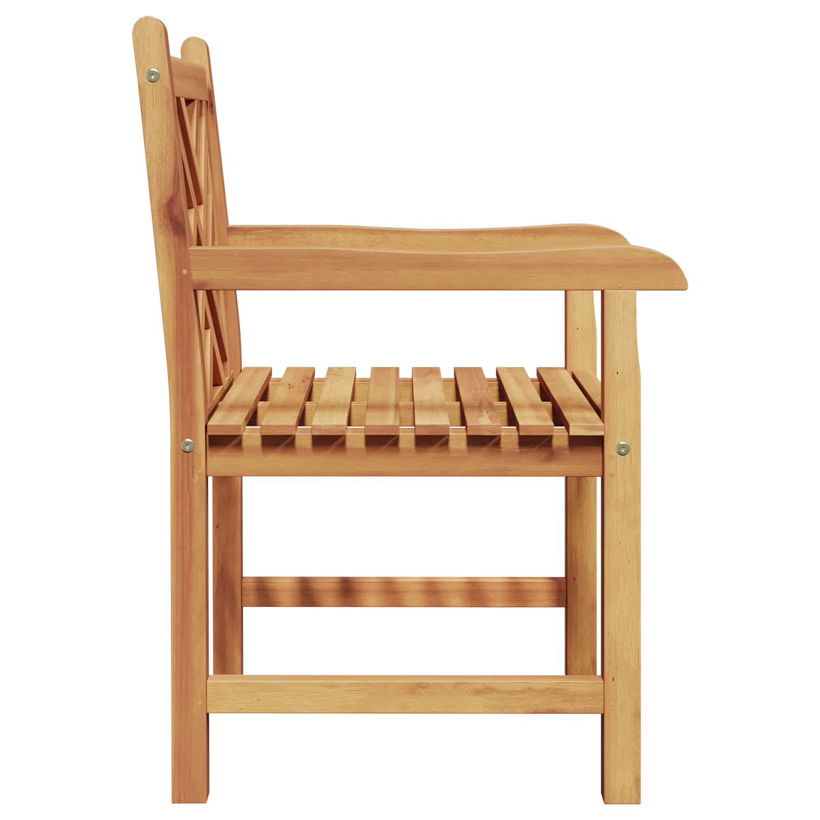 Καρέκλα 2 pcs Καφέ 60 x 58 x 90 εκ Στερεό Ξύλο Τίκ - Pakobazaar