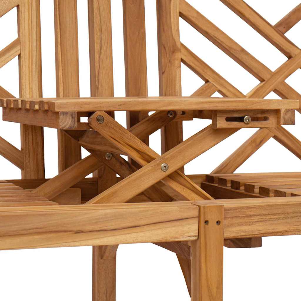 Παγκάκι κήπου 150 x 60 x 90 εκ Στερεό Ξύλο Τίκ