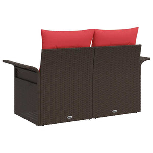 Καναπές Κήπου με μαξιλάρι 141 x 62 x 69 εκ. συνθετικό ρατάν - Pakobazaar