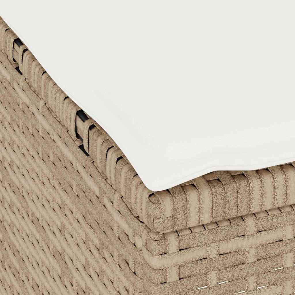 Σέτ φαγητού για κήπο Μπεζ συνθετικό ρατάν