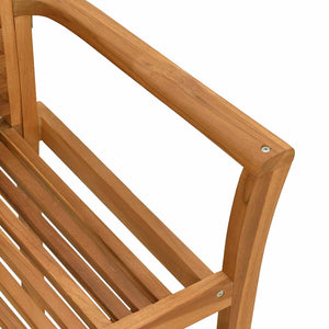 Καρέκλα τραπεζαρίας 4 pcs Καφέ 62 x 55 x 94 εκ Στερεό Ξύλο Τίκ - Pakobazaar