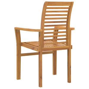 Καρέκλα τραπεζαρίας 4 pcs Καφέ 62 x 55 x 94 εκ Στερεό Ξύλο Τίκ - Pakobazaar