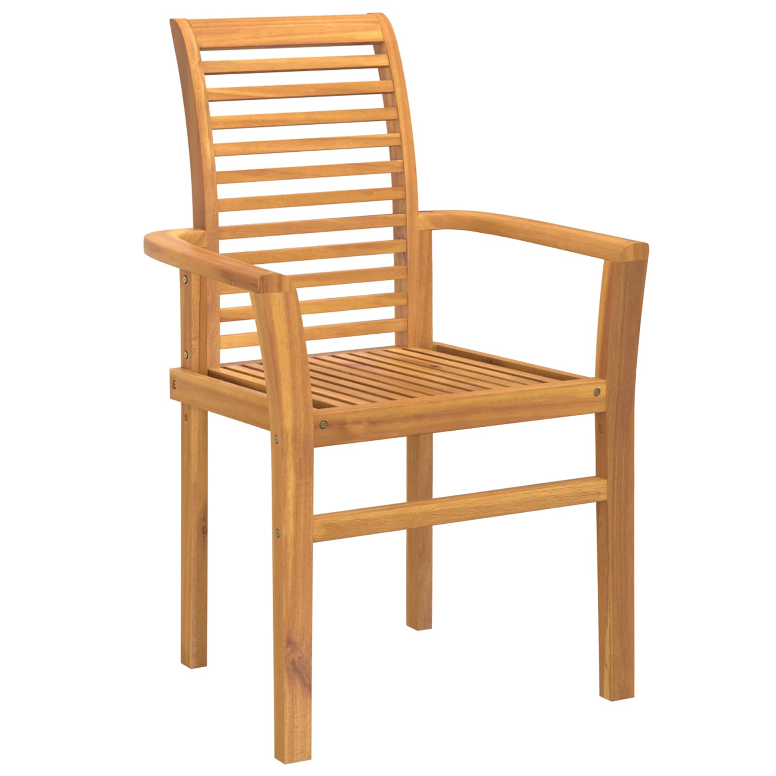 Καρέκλα τραπεζαρίας 4 pcs Καφέ 62 x 55 x 94 εκ Στερεό Ξύλο Τίκ - Pakobazaar
