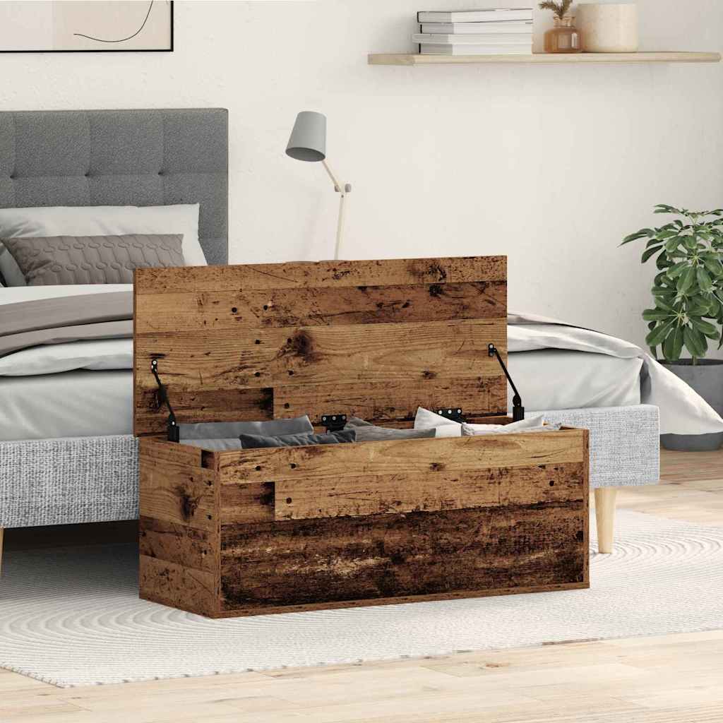 Κουτί αποθήκευσης Παλιό Ξύλο 90 x 35 x 35 cm Επεξεργασμένο ξύλο