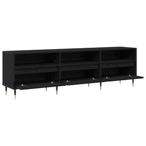 Ντουλάπι TV 150 x 30 x 45 εκ Μαύρη Οξυά Επεξεργασμένο Ξύλο