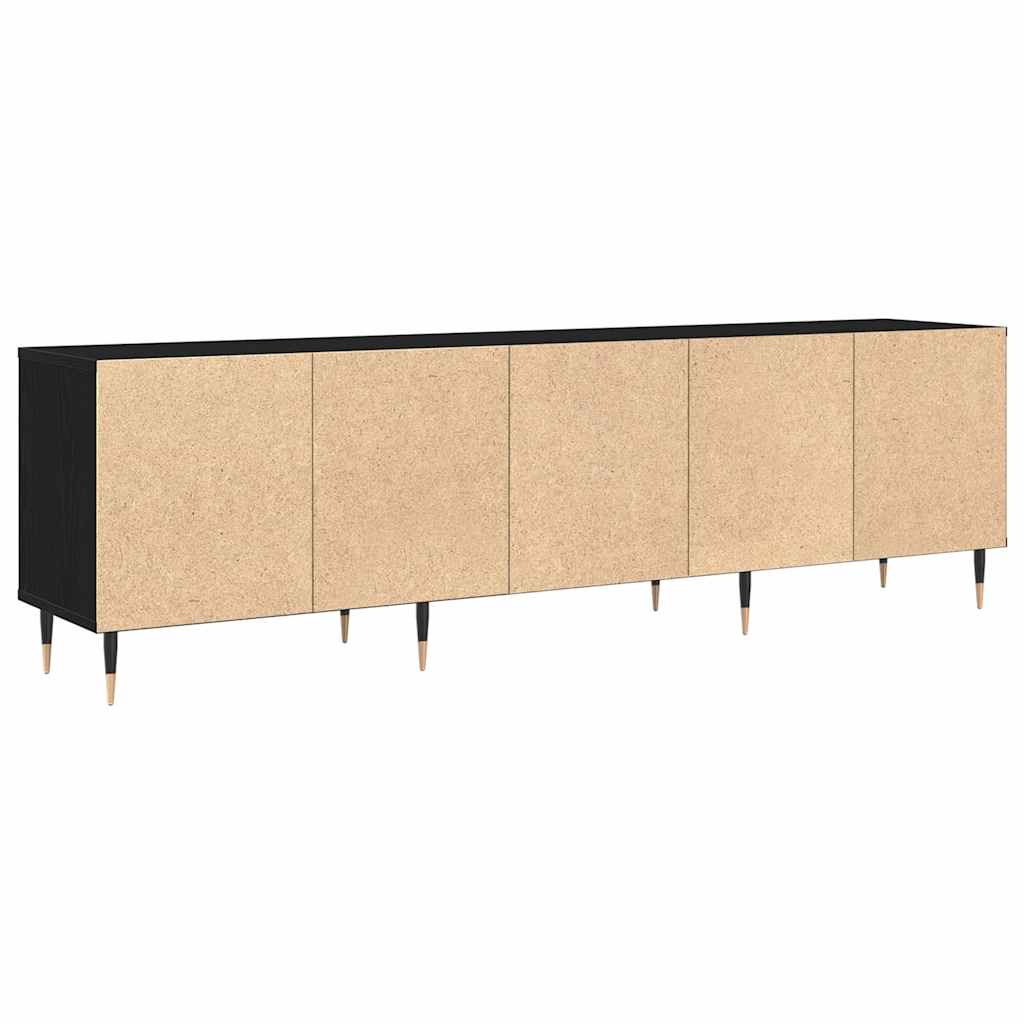 Ντουλάπι TV Μαύρη Οξυά 150 x 30 x 45 εκ Επεξεργασμένο ξύλο
