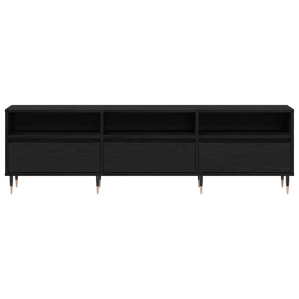 Ντουλάπι TV Μαύρη Οξυά 150 x 30 x 45 εκ Επεξεργασμένο ξύλο
