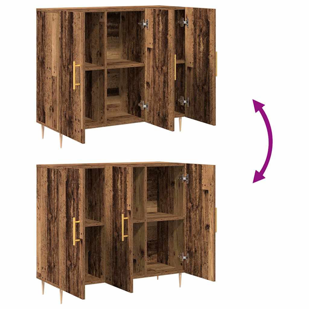 Πλαϊνό γραφείο Παλιό ξύλο 90 x 34 x 80 εκ. Επεξεργασμένο ξύλο