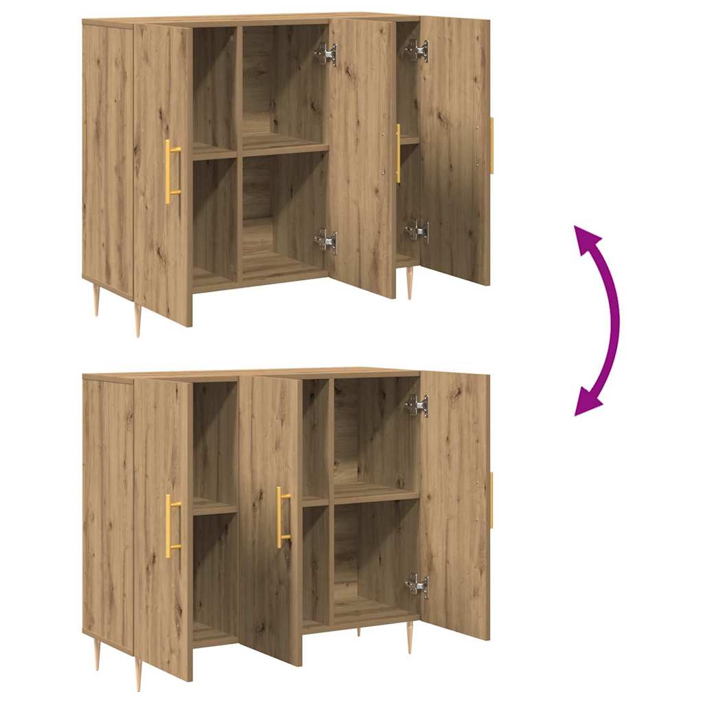 Πλαϊνό γραφείο Artisan Oak 90 x 34 x 80 εκ. Επεξεργασμένο ξύλο