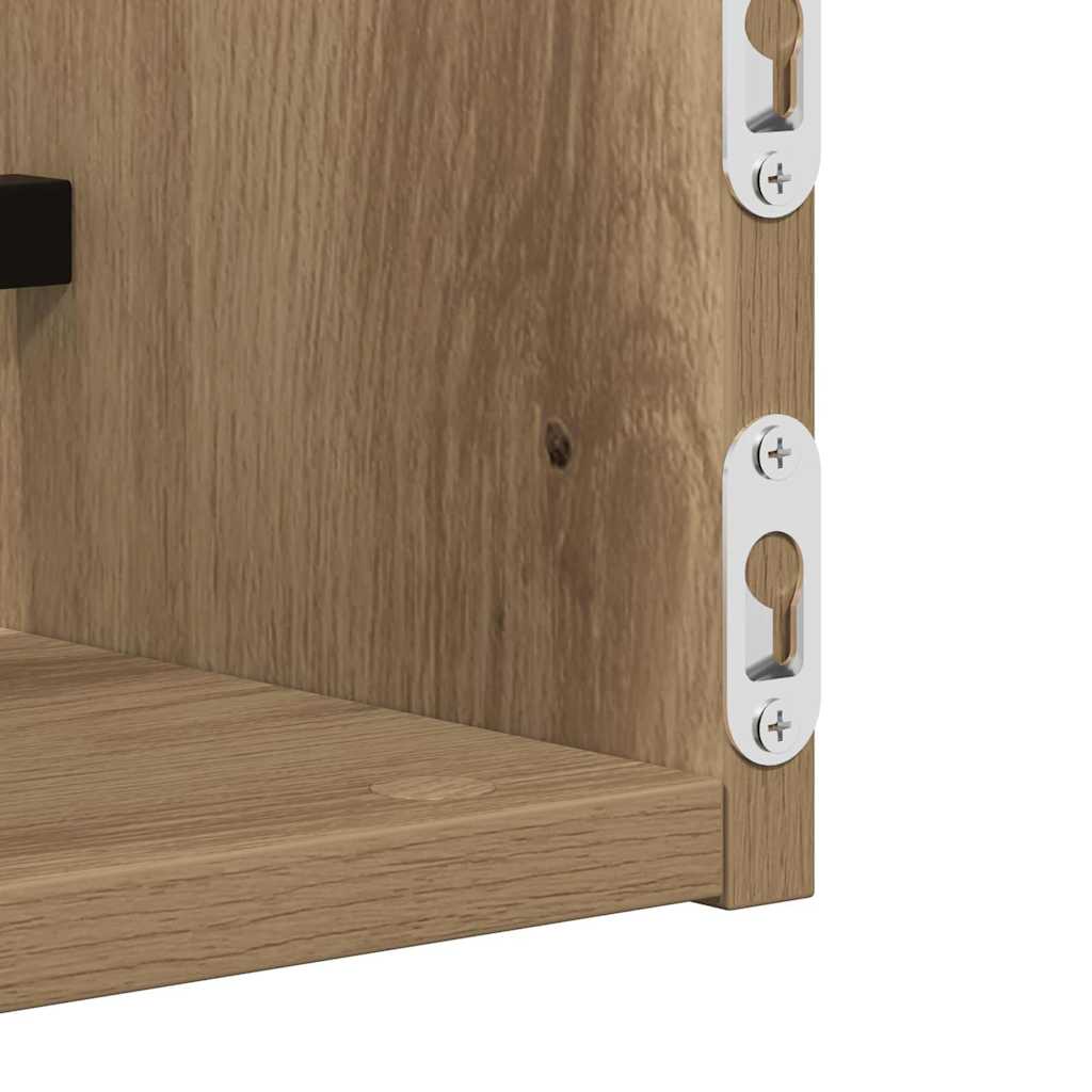 Ράφι Τοίχου Επιτοίχιο 2 pcs Artisan Oak 60 x 16 x 14 cm