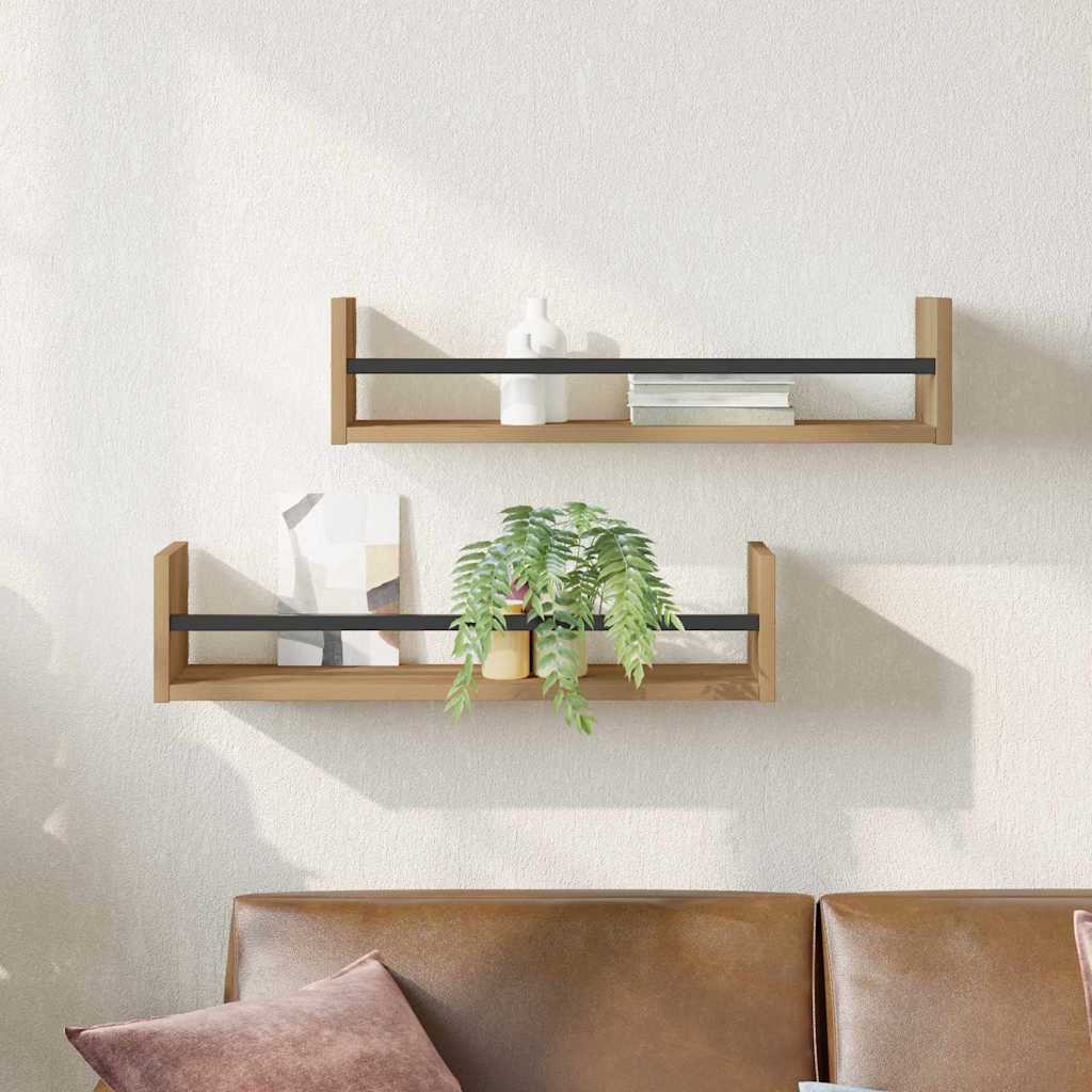 Ράφι Τοίχου Επιτοίχιο 2 pcs Artisan Oak 60 x 16 x 14 cm