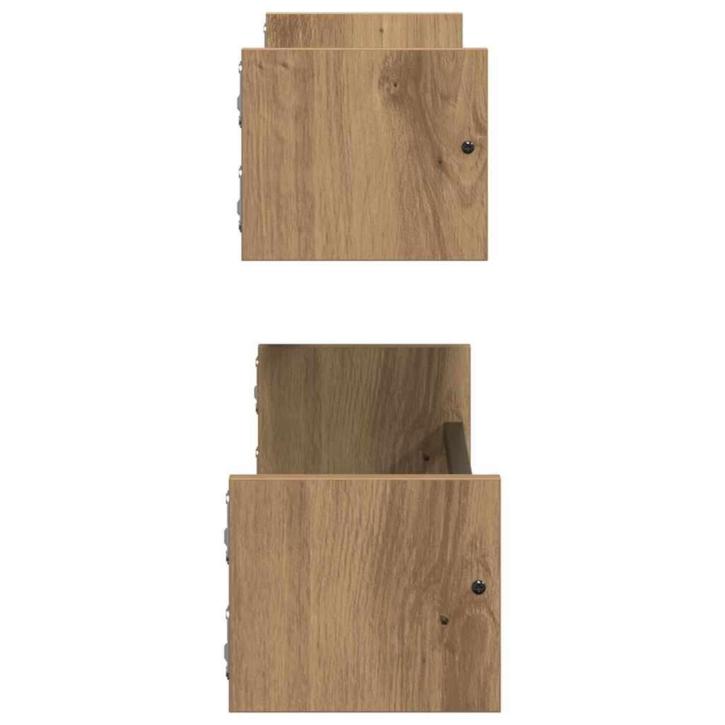 Ράφι Τοίχου Επιτοίχιο 2 pcs Artisan Oak 60 x 16 x 14 cm