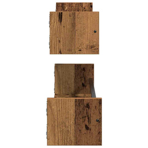 Ράφι Τοίχου Επιτοίχιο 2 pcs Παλιό ξύλο 80 x 16 x 14 cm - Pakobazaar