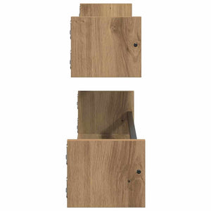 Ράφι Τοίχου Επιτοίχιο 2 τμχ. Artisan Oak 80 x 16 x 14 cm