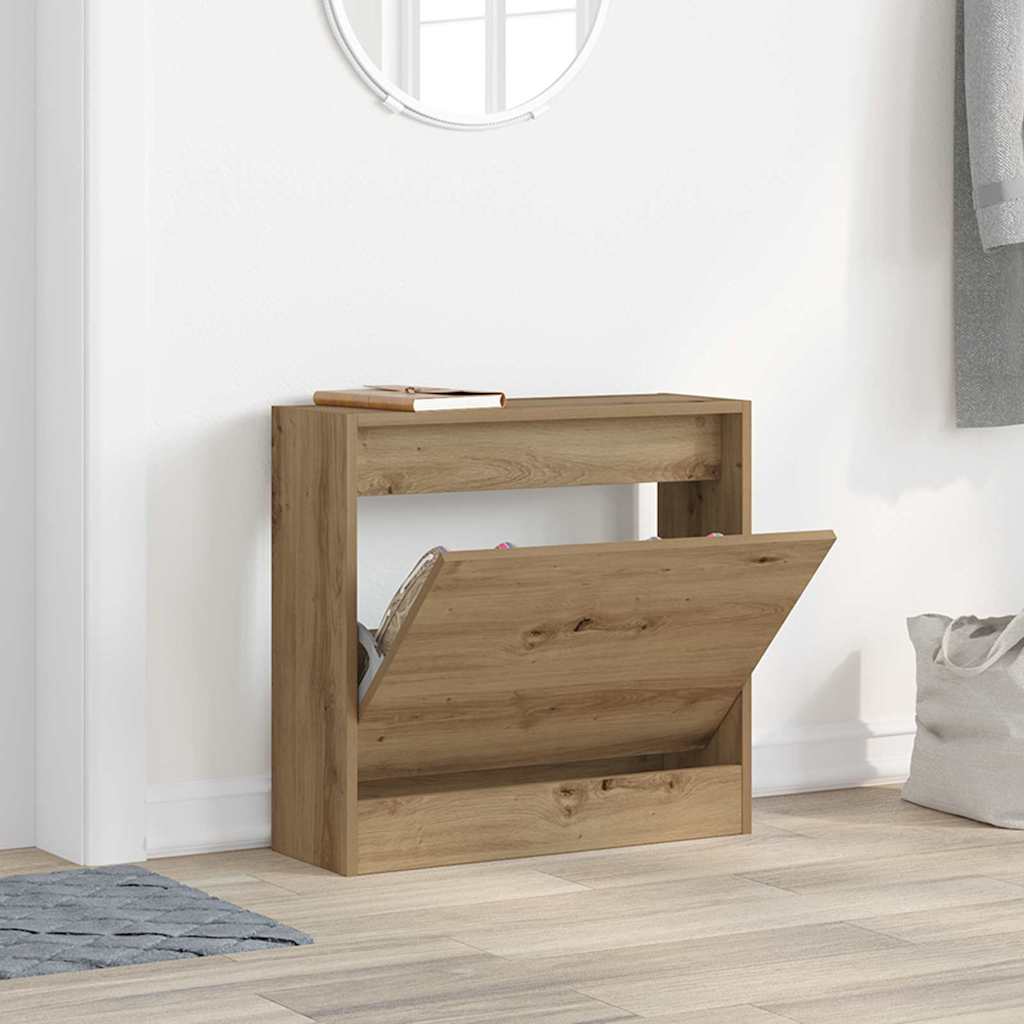 Ντουλάπα Παπουτσιών με ράφι Artisan Oak 60 x 21 x 57 cm - Pakobazaar