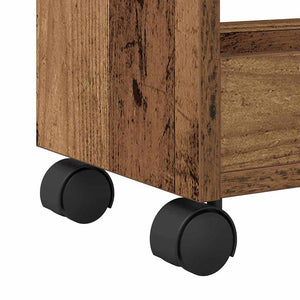 Ντουλαπιού με τροχούς Παλιό ξύλο 60 x 22 x 79 εκ - Pakobazaar