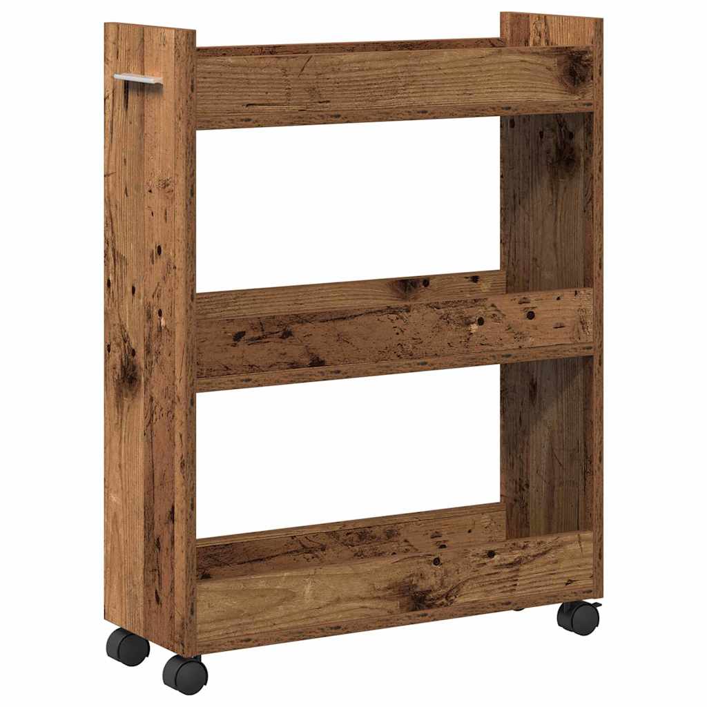 Ντουλαπιού με τροχούς Παλιό ξύλο 60 x 22 x 79 εκ - Pakobazaar