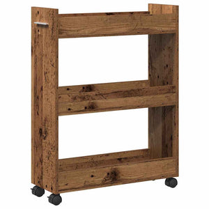 Ντουλαπιού με τροχούς Παλιό ξύλο 60 x 22 x 79 εκ - Pakobazaar