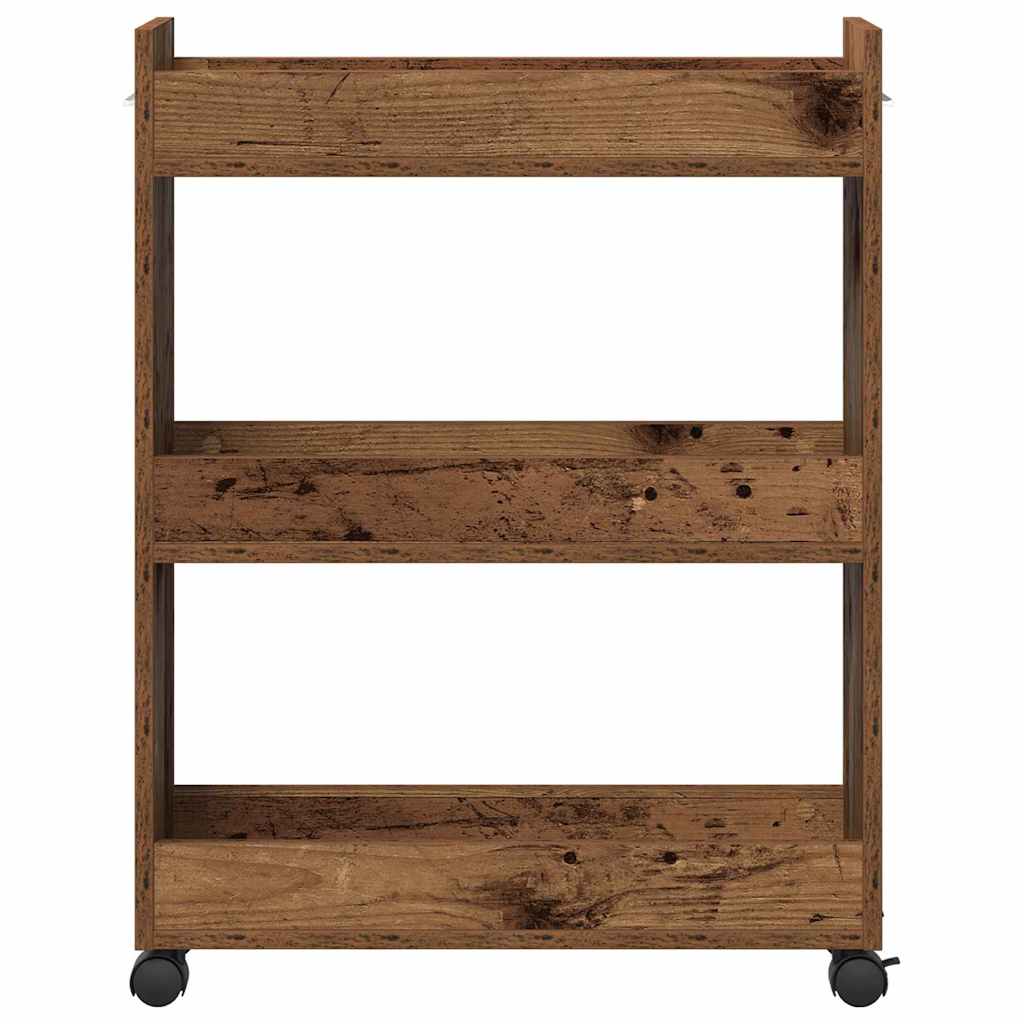 Ντουλαπιού με τροχούς Παλιό ξύλο 60 x 22 x 79 εκ - Pakobazaar