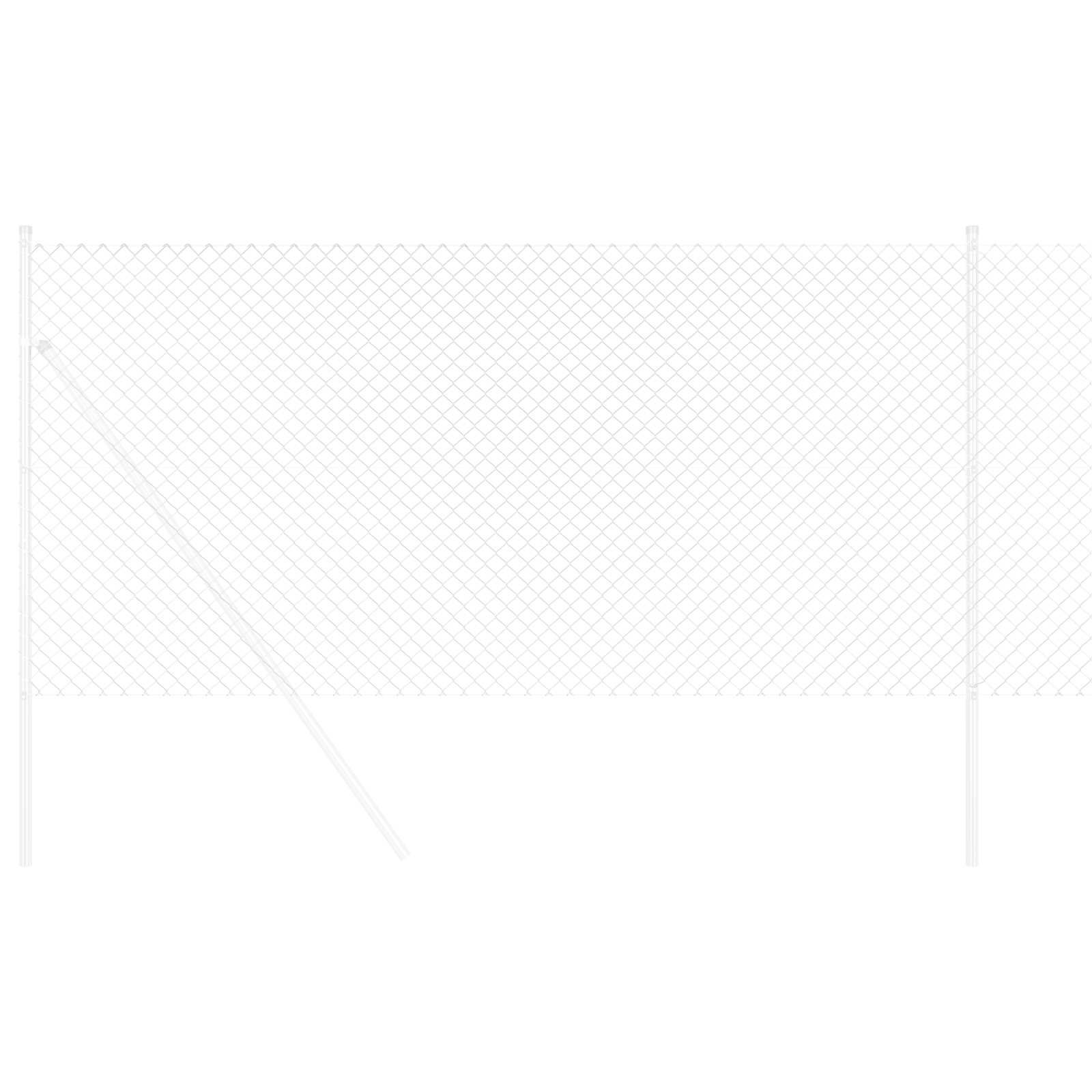 Φράχτης αλυσίδας Ασημί 25 x 1,2 μ Γαλβανισμένος χάλυβας