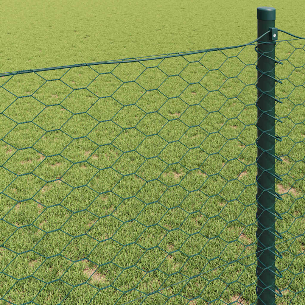 Φράχτης Εξαγώνου Πράσινο 0,8 x 25 m PVC