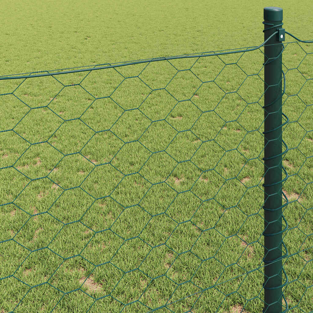 Φράχτης Εξαγώνου Πράσινο 0,8 x 25 m PVC