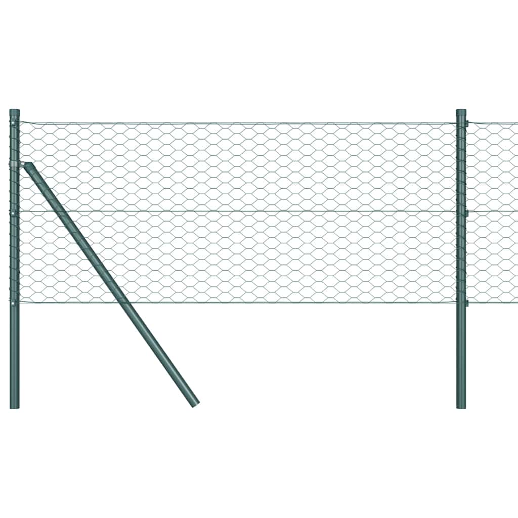 Φράχτης Εξαγώνου Πράσινο 0,8 x 25 m PVC