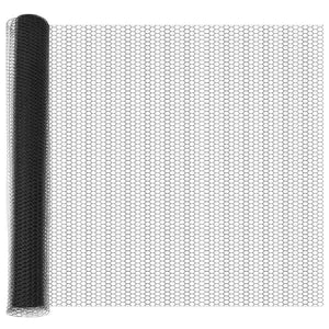 Φράχτης Εξαγώνου 1 x 10 m PVC Γκρι