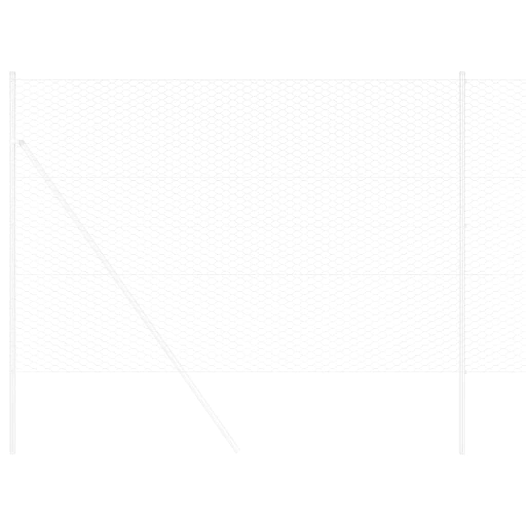 Φράχτης Εξαγώνου Ασημί 1,6 x 10 m Γαλβανισμένος χάλυβας