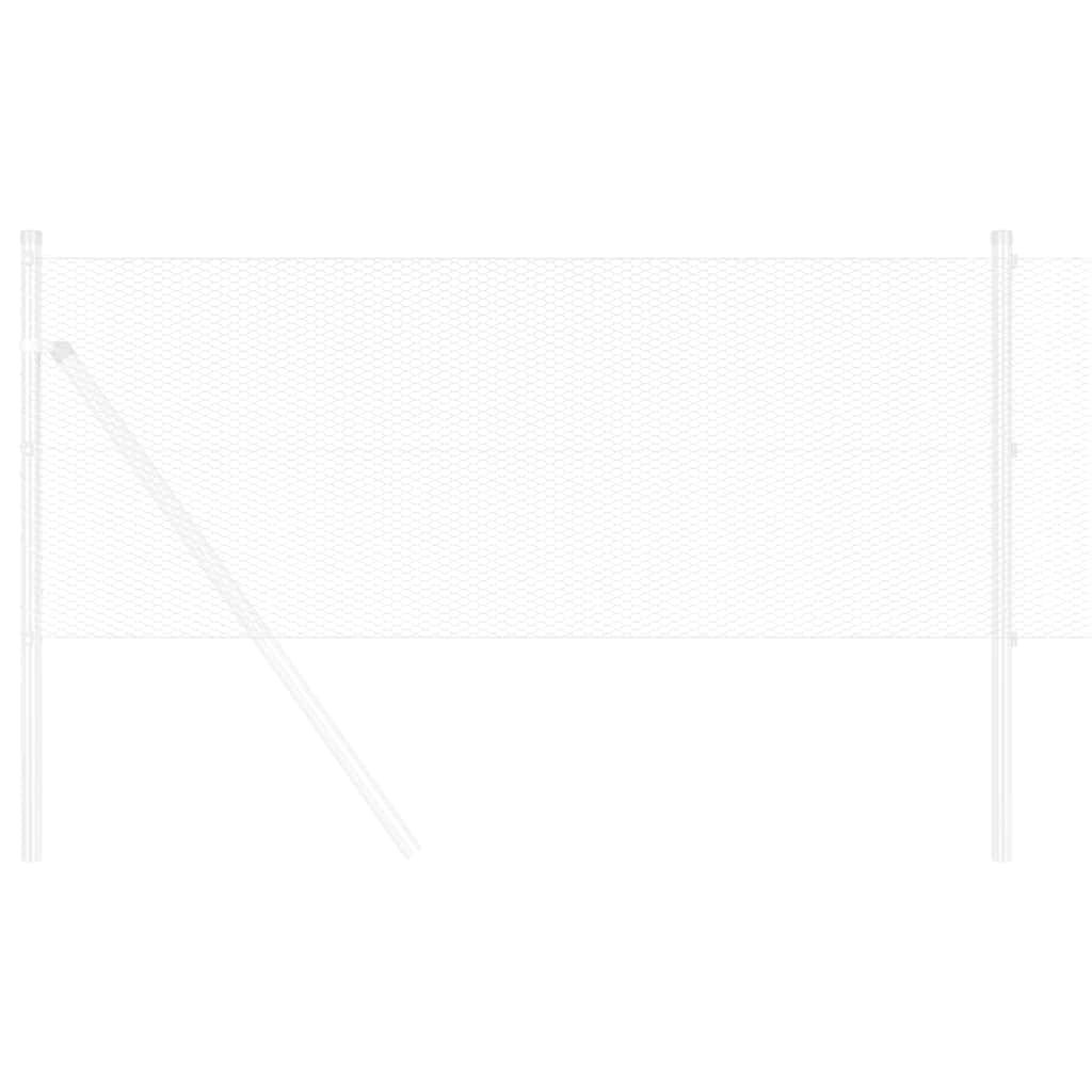 Φράχτης Εξαγώνου Ασημί 0,8 x 50 μ Γαλβανισμένος χάλυβας