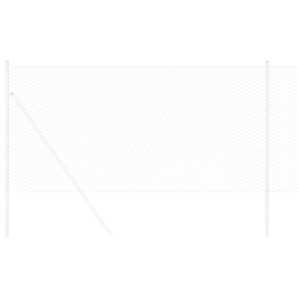 Φράχτης Εξαγώνου Ασημί 1 x 50 m Γαλβανισμένος χάλυβας