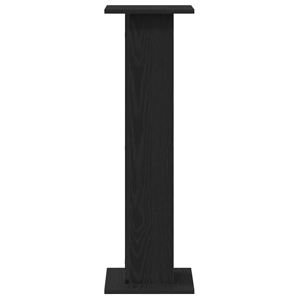 Βάση φυτών 2 pcs Μαύρη Οξυά 30 x 30 x 95 cm Επεξεργασμένο ξύλο