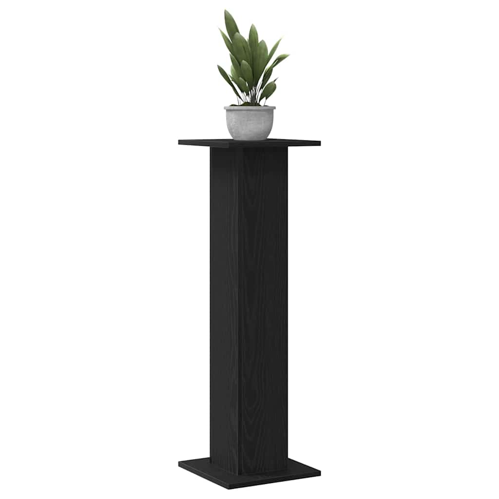 Βάση φυτών 2 pcs Μαύρη Οξυά 30 x 30 x 95 cm Επεξεργασμένο ξύλο