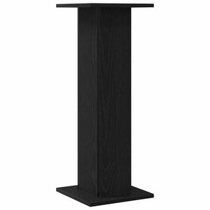 Βάση φυτών 2 τμχ. Μαύρη Οξυά 30 x 30 x 80 cm Επεξεργασμένο ξύλο