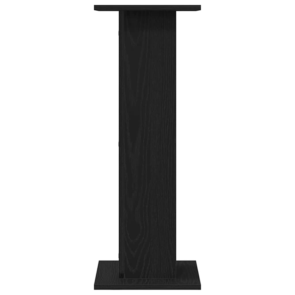 Βάση φυτών 2 pcs Μαύρη Οξυά 30 x 30 x 80 cm Επεξεργασμένο ξύλο