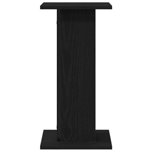 Βάση φυτών 2 τμχ. Μαύρη Οξυά 30 x 30 x 60 cm Επεξεργασμένο ξύλο