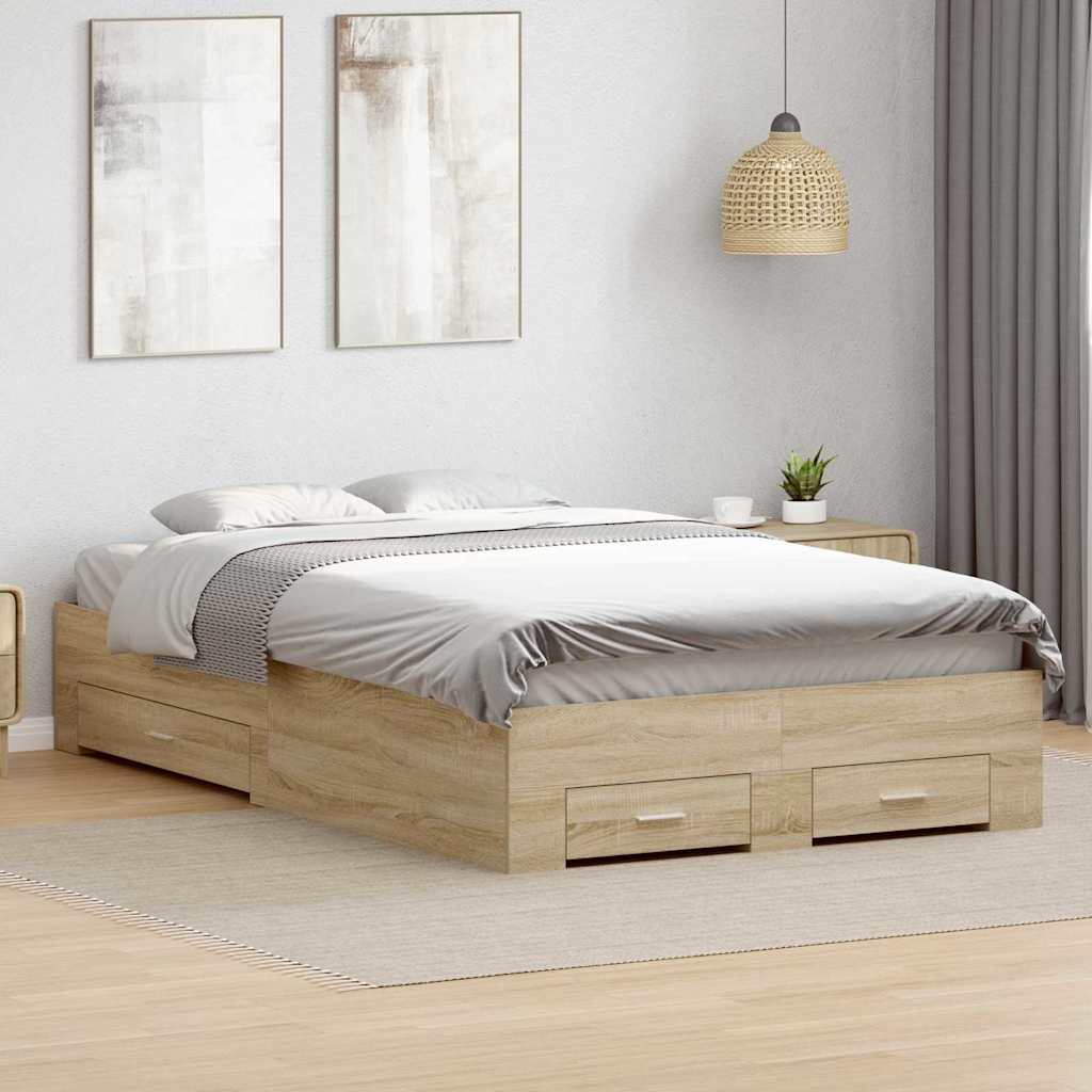 Σκελετός Κρεβατιού Καφέ 120 x 190 cm Επεξεργασμένο ξύλο