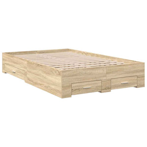 Σκελετός Κρεβατιού Καφέ 120 x 190 cm Επεξεργασμένο Ξύλο
