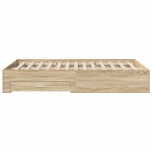 Σκελετός Κρεβατιού Καφέ 120 x 190 cm Επεξεργασμένο Ξύλο