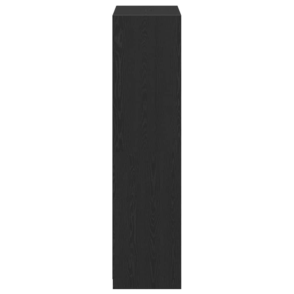 Ντουλάπι Μαύρη Οξυά 80 x 50 x 200 εκ. Επεξεργασμένο ξύλο