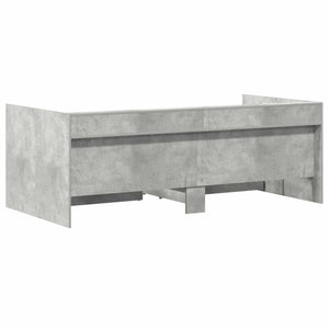 Κρεβάτι Ημέρας με συρτάρι Γκρι 90 x 200 cm Επεξεργασμένο Ξύλο